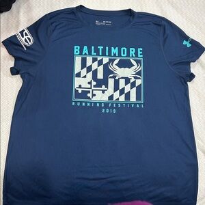 Under Armour Blue Baltimore Running Festival Tee